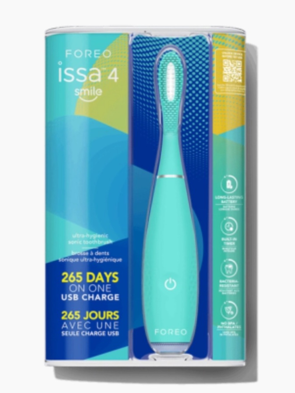 FOREO issa 4 smile Sonic Toothbrush - Turquoise & Teal